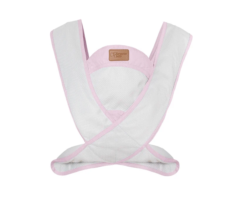 breathable pink Новая дышащая Сумка-кенгуру с передним бортом для мам, рюкзак-слинг для новорожденных, поясная сумка-кенгуру, легко носить с собой - Цвет: breathable pink