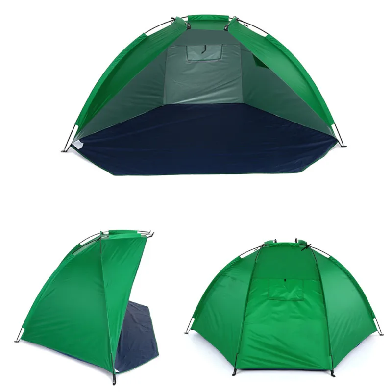 Outdoor Beach Tent Sun Shed 2 People Rugged 170T Polyester Sunshade Fishing Tent Camping Picnic Walking Park Ultra Light Tent2