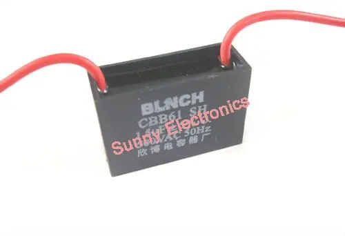 5pcs Cbb61 Metallized Capacitor For Motor Start Up Ceiling