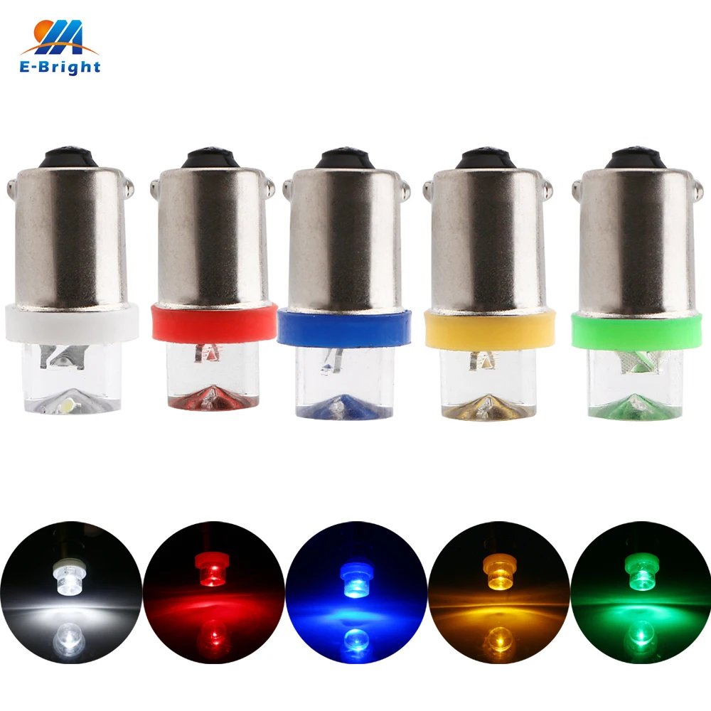 

10 PCS White Blue Amber Green Red BA9S T4W T11 1 LED LED Car Lights Mix Colors 12V DC Led Bulb Auto Vehicle Reverse Lights