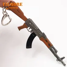 12 см pubg 7,62 мм Оружие Винтовка AKM брелок на ключи с подвеской в виде AK 47 игрушки пушки Брелки Лаверос Chaveiro брелок для ключей кольцо для ключей