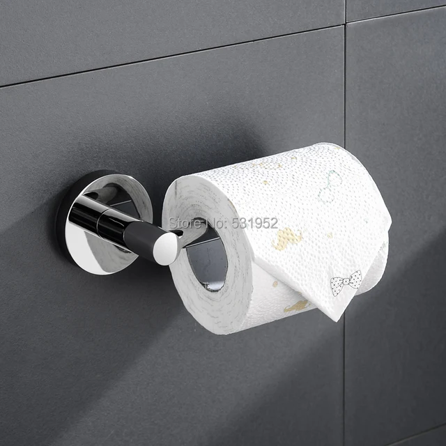 Matte Black Toilet Paper Holder with Phone Shelf Wall Mount Tissue Roll Hanger Stainless Steel Bathroom Aceessories Brushed Gold 2