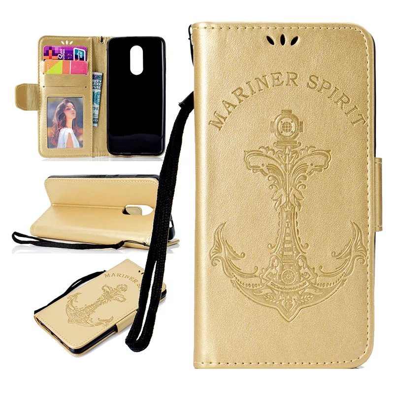KEFO For Xiaomi Mi A1 5X Case Embossed anchor PU Leather Flip Wallet cover For Xiaomi Redmi 4A 4X 5 Plus Y1 Note 4 4X 5A Coque   (10)