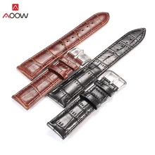 AOOW ремешок для часов из натуральной кожи 20 мм 22 мм аксессуары для часов высокое качество коричневый цвет ремешок для часов для женщин и мужчин
