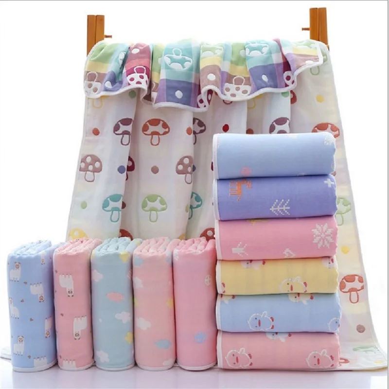 Baby blanket breathable Muslin 6 layers Wrap Newborn Bedding Blankets