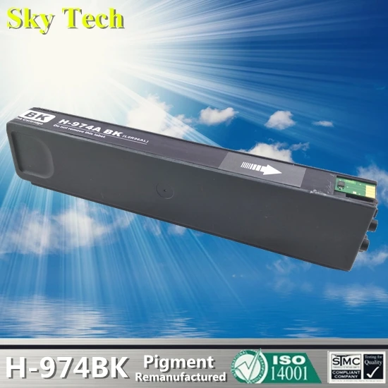 

One BK Pigment Ink Cartridge For HP974A , 974ABK For HP PageWide 352dw 377dw 452dw 477dw 552dw 577dw P55250dw P57750dw etc