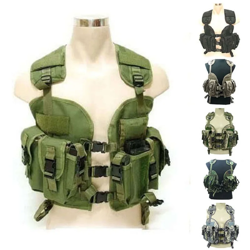 Tactical vest Military men jacket Woodland Camouflage Hunting safety