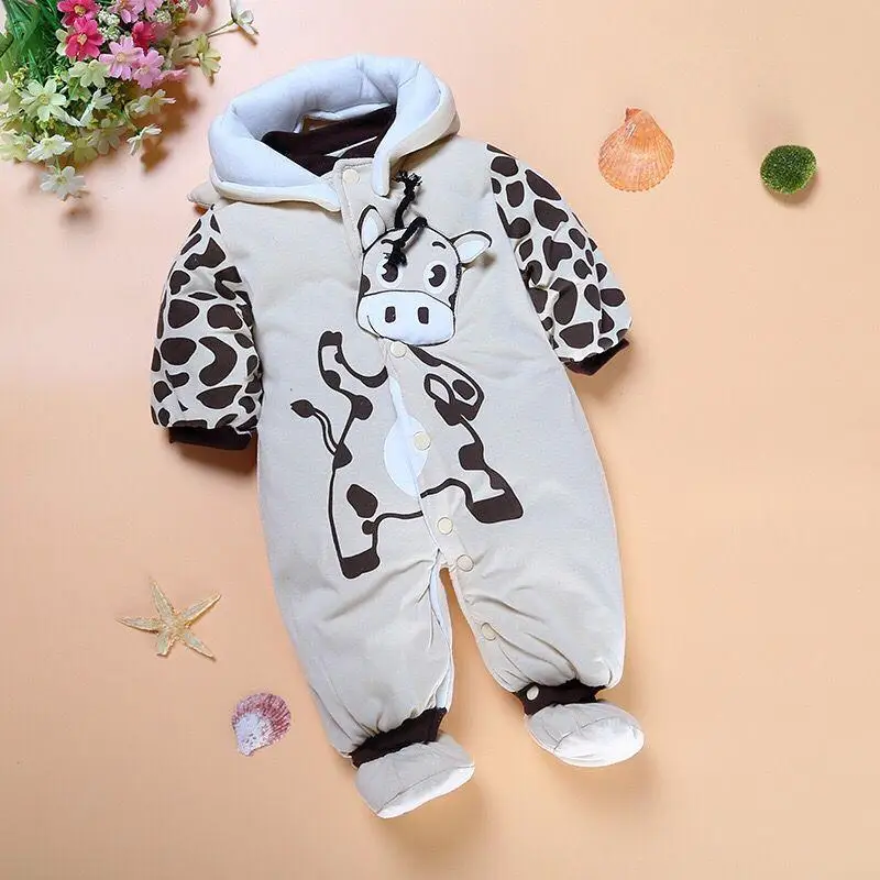 

Winter Boy Girl Hat Jumpsuit Shoes Set Newborn Layette Down Clothing Coat Parkas Hood Rompers Baby Clothes Snowsuit Costume Suit