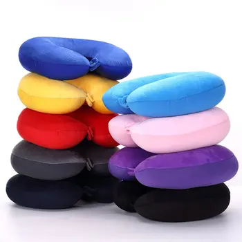 

2019 Wholesale Pocket U Shaped Soft Cushion Pillow Outdoor Sports Camping Tent Traveling Car Driving Neck Relax Accessories