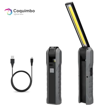 

COB LED Flashlight 4 Modes Lighting Magnet Torch Lamp With Hook 270 Degree Rotation Built In Rechargeable Battery Working Lamp