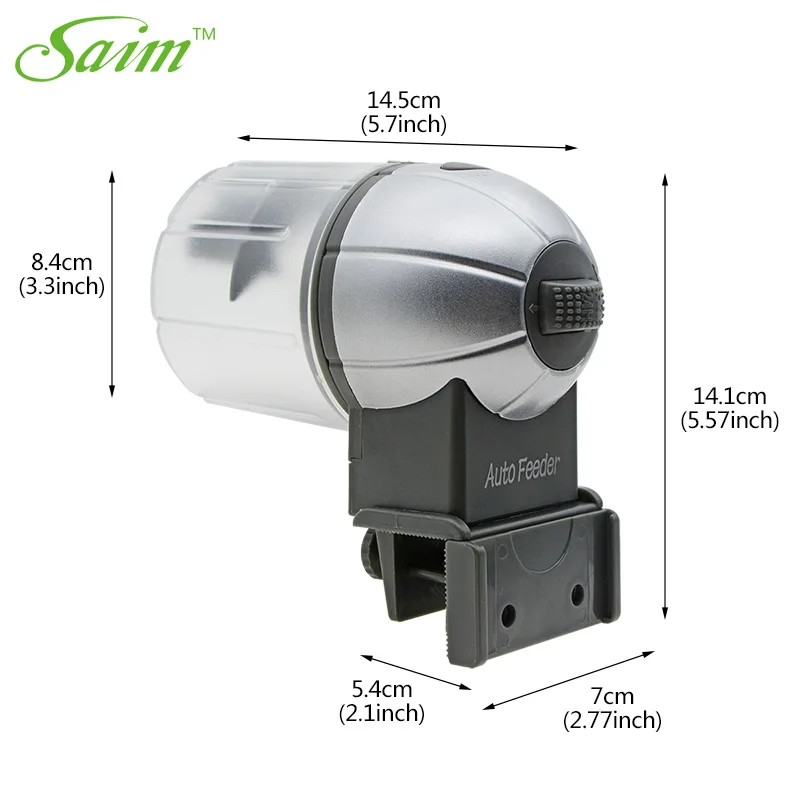 Saim автоматическая кормушка для рыб, кормовой дозатор с таймером, кормушка для рыб на батарейках, автоматическая кормушка для аквариума