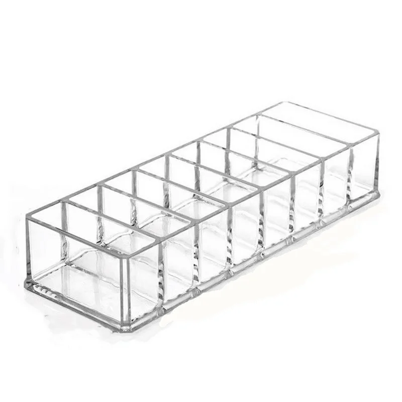 

8 Grids Clear Acrylic Brush Lipstick Holder Makeup Organizer Cosmetic Makeup Tools Storage Box Case Desktop Drawer Organizer Box