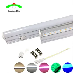 LED switch T5 Tube Light 30cm 6w 60cm 10w LED Fluorescent Tube T5 Wall Lamps white warm pink green blue Plant lamp spotlight