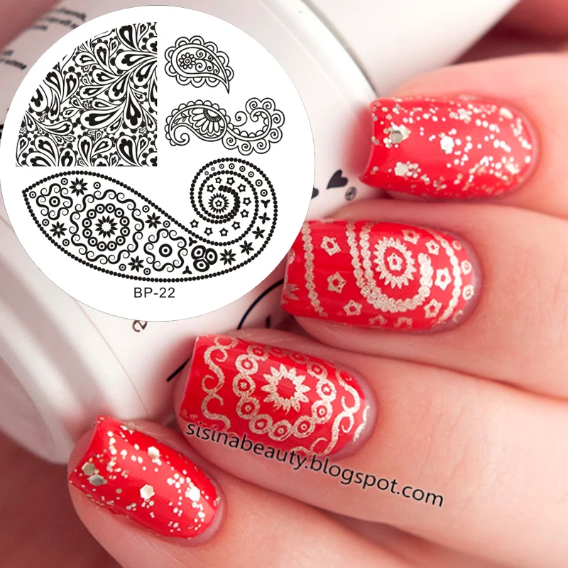 Butterfly Stamping Nail Art : Butterfly nail art stamp template image plate born pretty