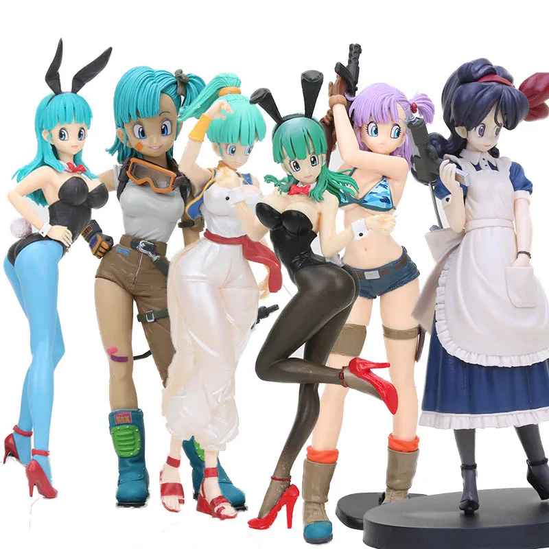 

20cm Dragon Ball Z action figure Launch Lunch Bulma Scultures BIG Bluma PVC Action Figures Model Toys dragonball bulma figura