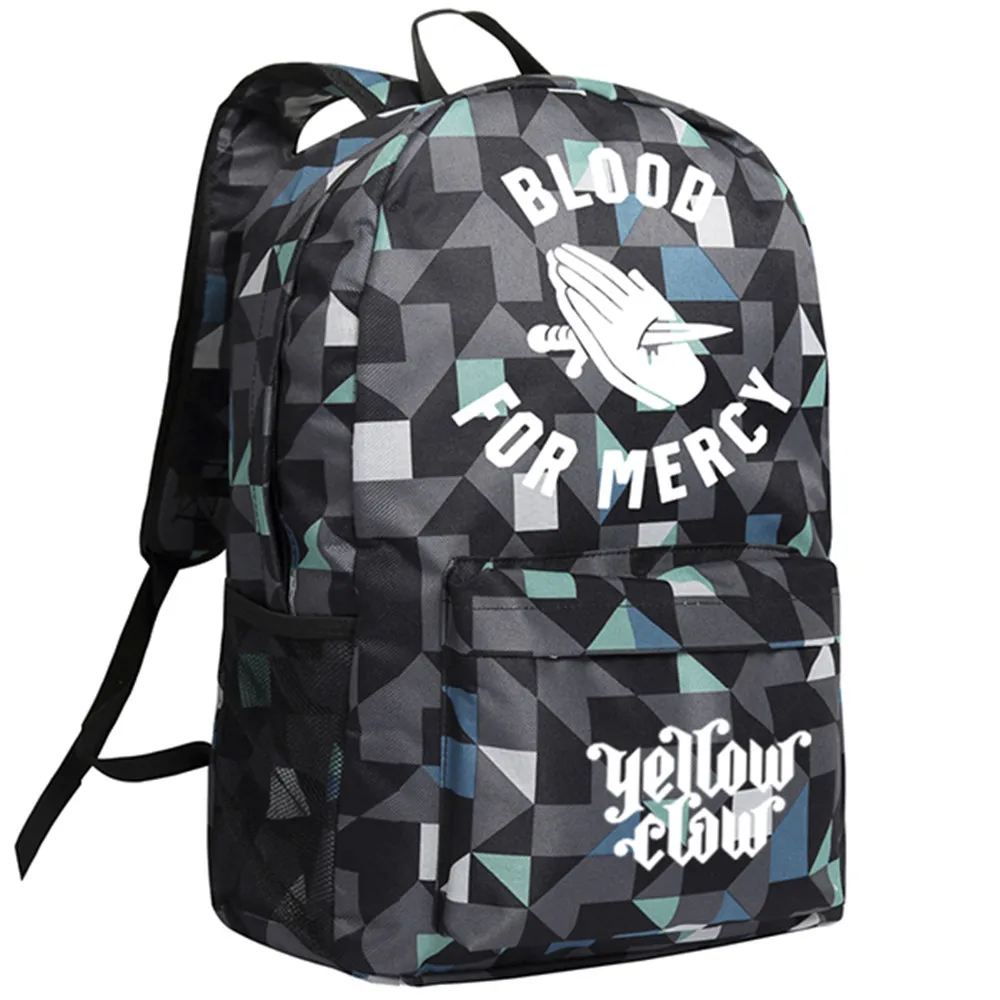 

Zshop Yellow Claw Blood for Mercy Backpack Teenagers Schoolbag Boys and Girls Daypack