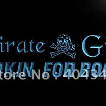 LK647-пират девушка ищет добыча NR светодиодный знак неонового света