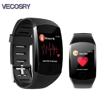 

Q11 Smart Watch Waterproof Fitness Bracelet Big Touch Screen OLED Message Heart Rate Time Smartband Activity Tracker Wristband