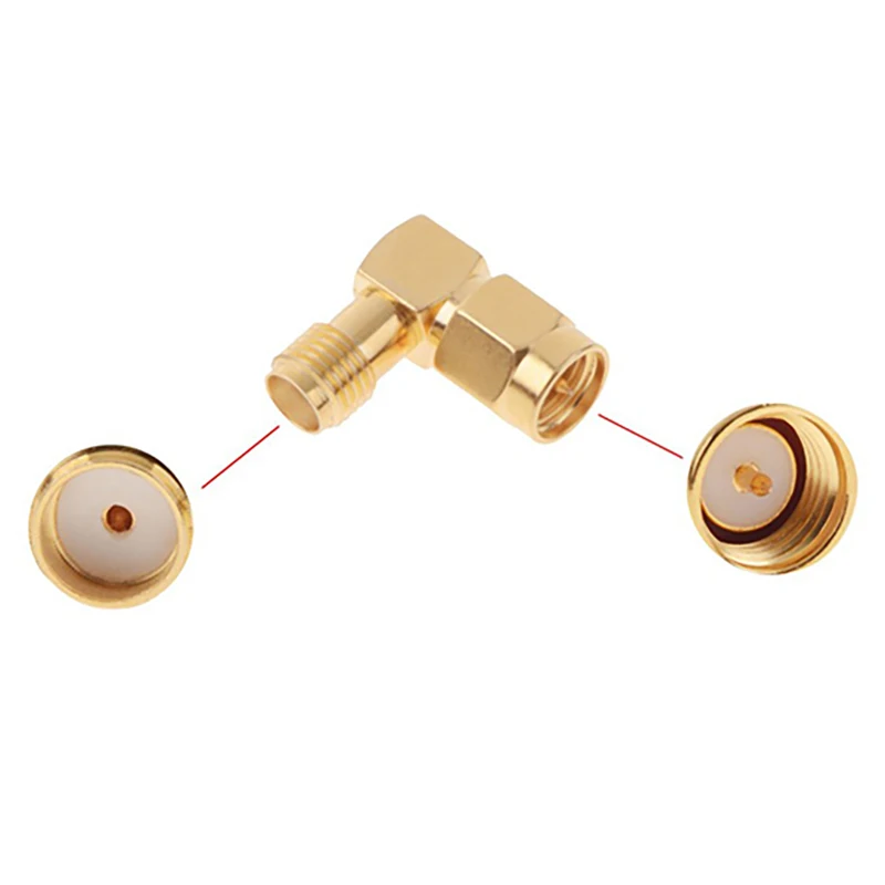 4pcs Antenna Connector 5.8G Right Angle SMA Female/Male Antenna