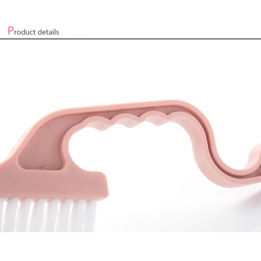 Para lavar las ventanas de la mano de la puerta de la ventana forma ángulo muerto cepillo de limpieza hogar 0,8