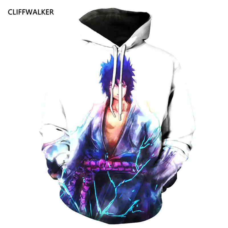 Dropshiping для мужчин/для женщин Weatshirts Hipster 3D Аниме Наруто Саске Прохладный Толстовка