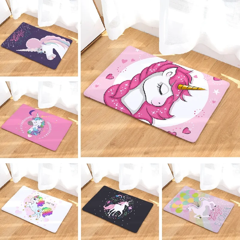 Rainbow Unicorn Doormat