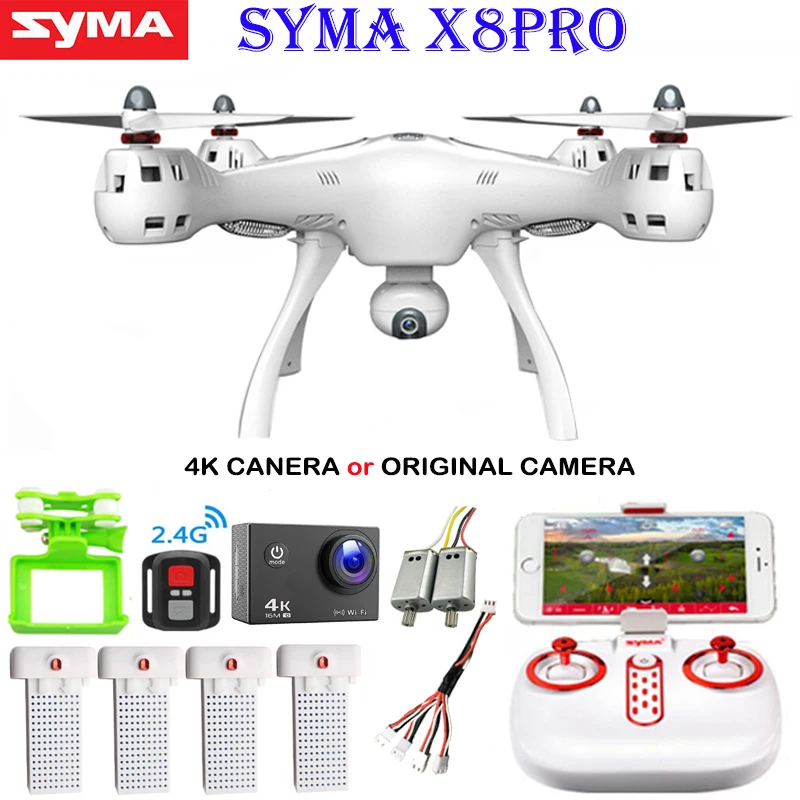 SYMA X8PRO GPS DRONE RC Quadcopter с Wi Fi 720P HD камера FPV Профессиональный Quadrocopter X8 Pro вертолет может