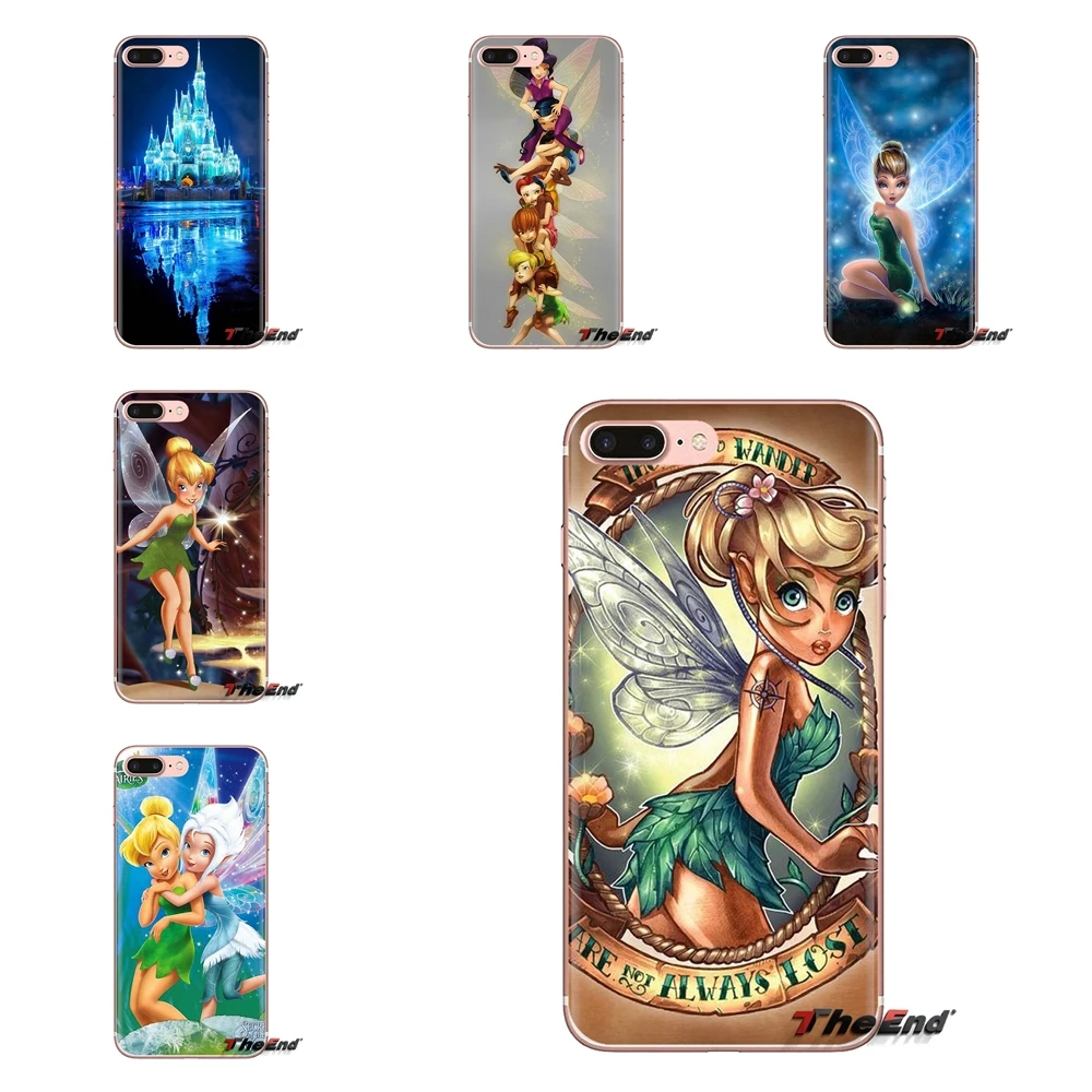 Силиконовые чехлы для Samsung Galaxy S3 S4 S5 Mini S6 S7 Edge S8 S9 S10 Plus Note 3 4 5 8 9 Tinkerbell Сказочный