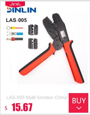 LAS-005 Multi function Crimp Of Energy Saving Crimping Pliers Two sets of dies at both side for using and storing easily crimper