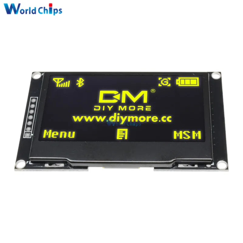 2,4" дюймовый ЖК-экран 12864 128X64 OLED дисплей модуль IIC IEC SPI серийный C51 STM32 SSD1309 для Arduino белый/синий/зеленый/желтый