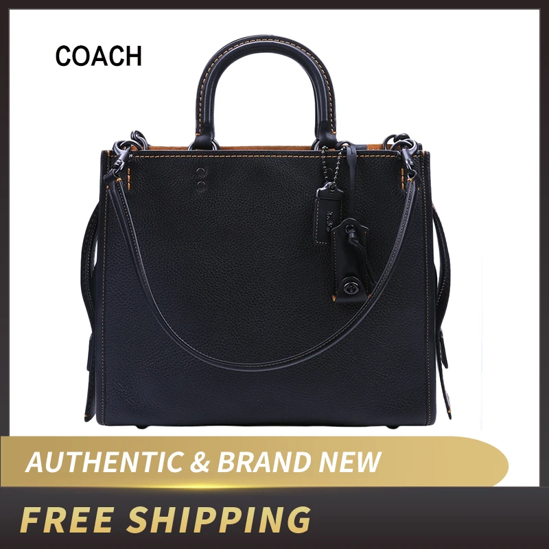 

COACH Rogue Grab Tank Pebble Leather Handbags 38124/F38124