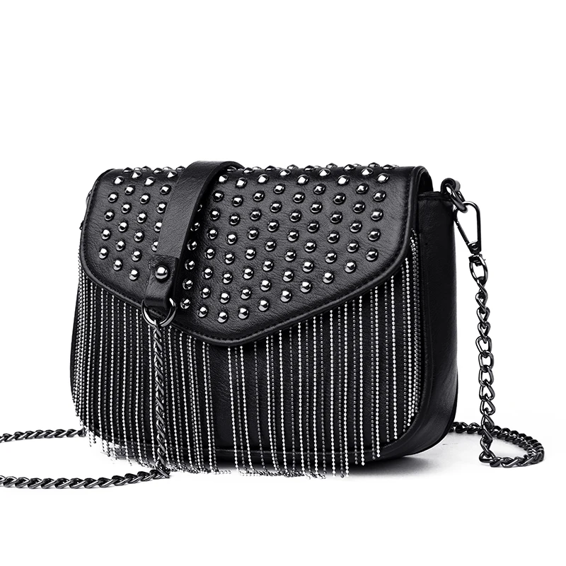 Модная популярная женская квадратная сумка, качественная кожаная мягкая женская сумка, сумка-тоут с кисточкой, женская сумка на плечо, сумка-мессенджер