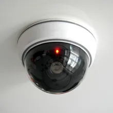 Поддельная камера CCTV муляж камеры наблюдения безопасности Купол мини Манекен камера светодиодный свет белый дом Семья Открытый