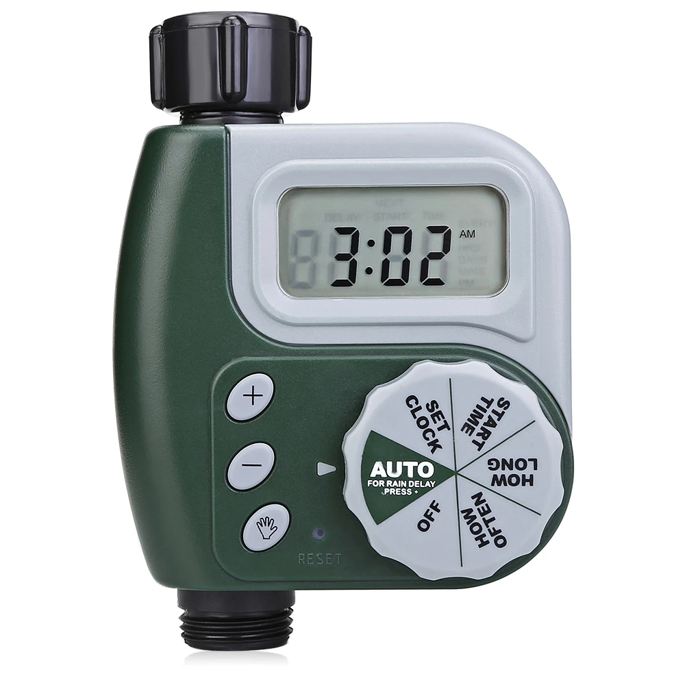 Single Outlet Programmable Hose Faucet Timer with Large Digital Display