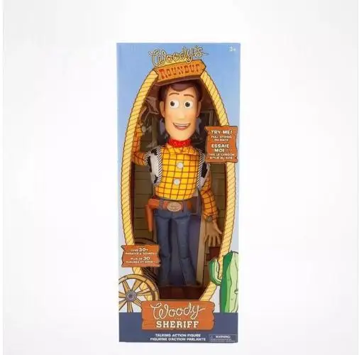 Мягкие игрушки из фильма Дисней 3 Вуди и Джесси, поющие и говорящие английские сувенирные куклы,, Подарочная История игрушек Вуди - Цвет: woody with box