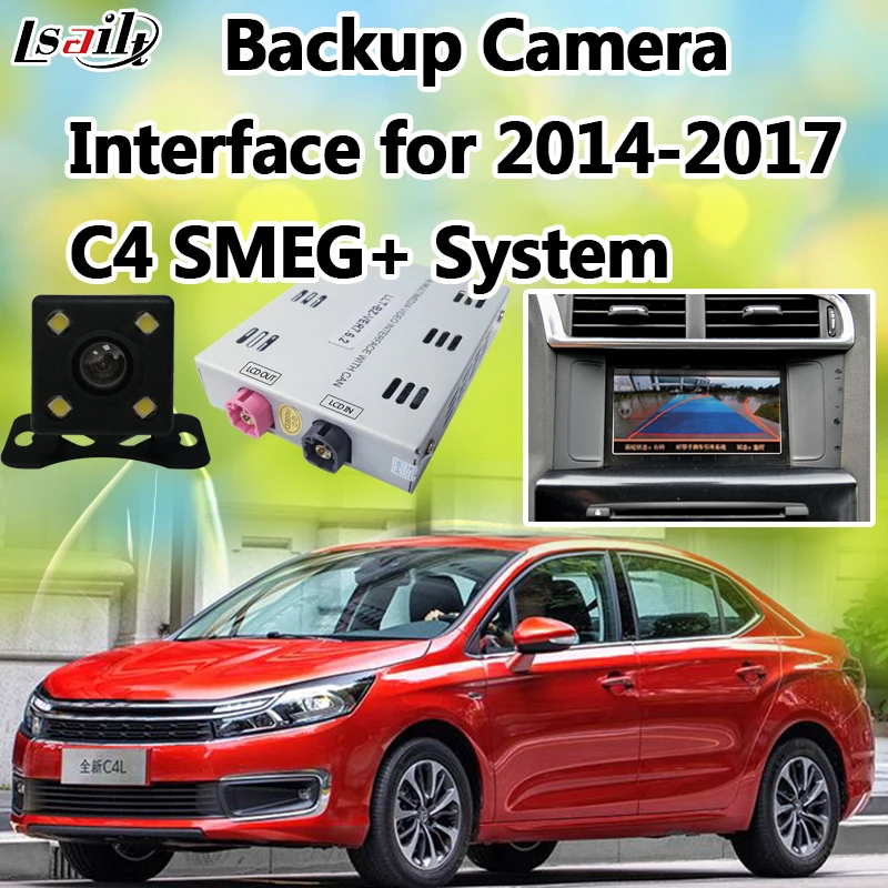 

HD Reverse Camera Interface for 2014-2017 Citroen C4 C5 support 360 Panorama Cameras , Parking Guide Line