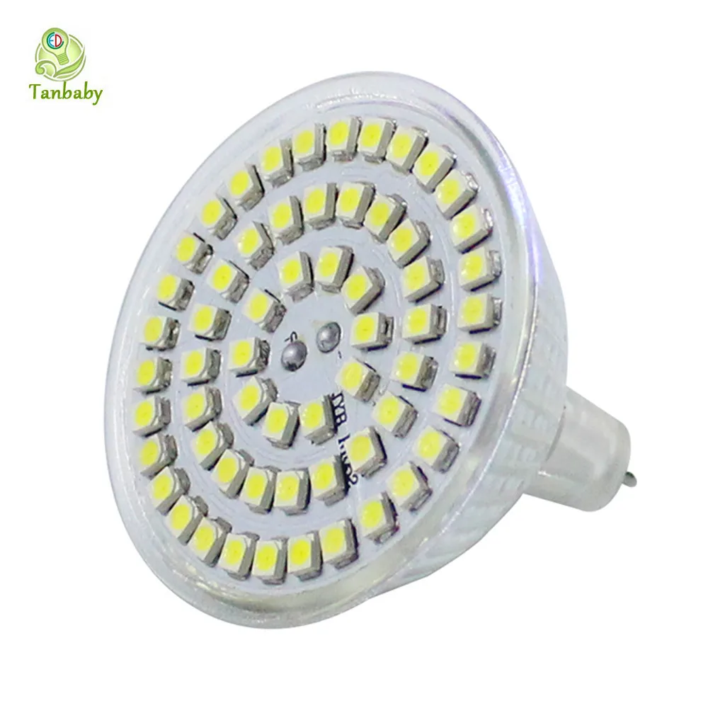 E27 GU10 MR16 точечный светодиодный 60 SMD 3528 стеклянный прожектор для тела AC220V DC12V белый, теплый белый высокий brightnes luminaria teto