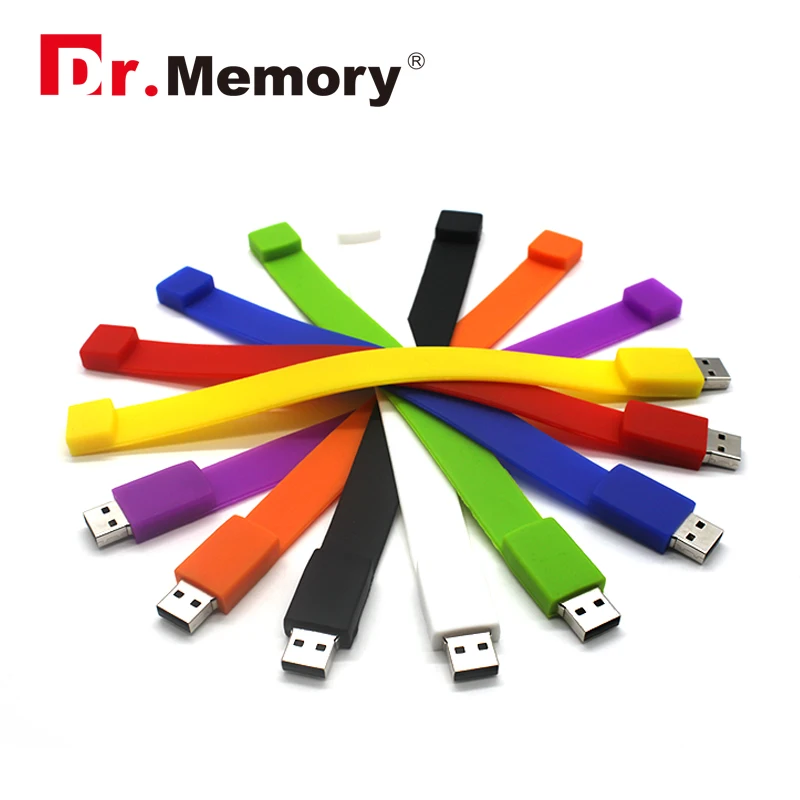 

32GB Pen Drive 4g 16gb USB Pendrive 128mb U Disk bracelet memory stick cheap USB Flash Drive silicon USB FLASH DRIVE