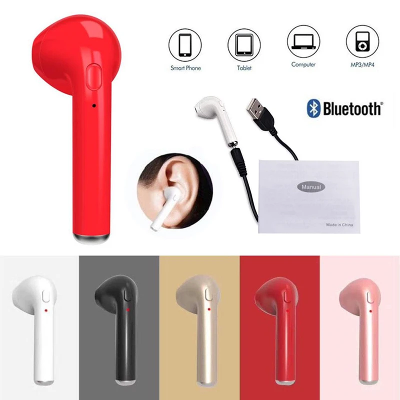 Трендовые Беспроводные Bluetooth 4 1 наушники вкладыши I7 Tws гарнитура для Iphone x xr Android