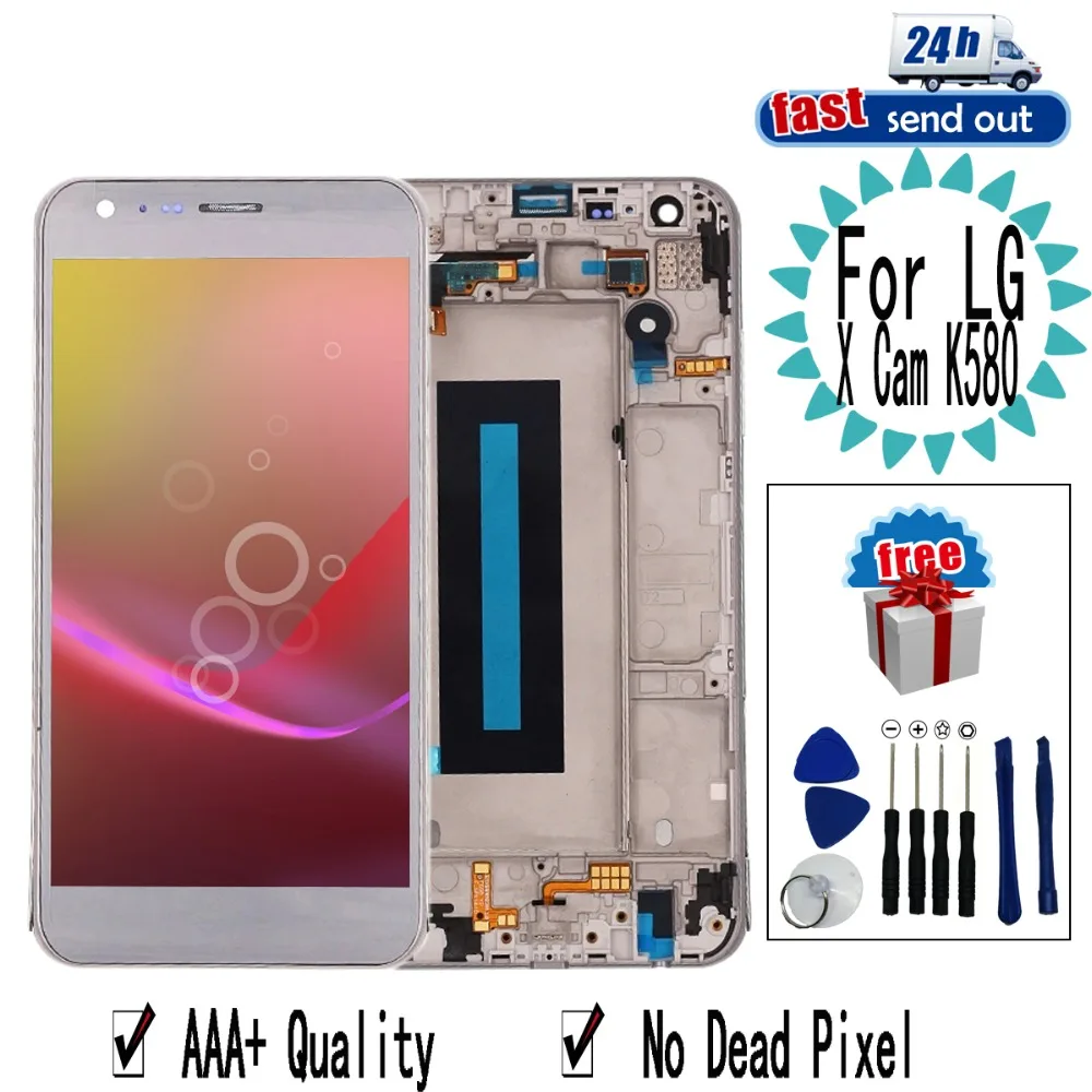 

5.2" K580DS LCD For LG X Cam K580 LCD Display Touch Screen Digitizer Assembly Replacement For LG X Cam K580