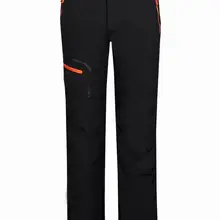 Теплые зимние мужские флисовые брюки водонепроницаемые походные и походные брюки флисовые ветрозащитные лыжные сноубордические брюки