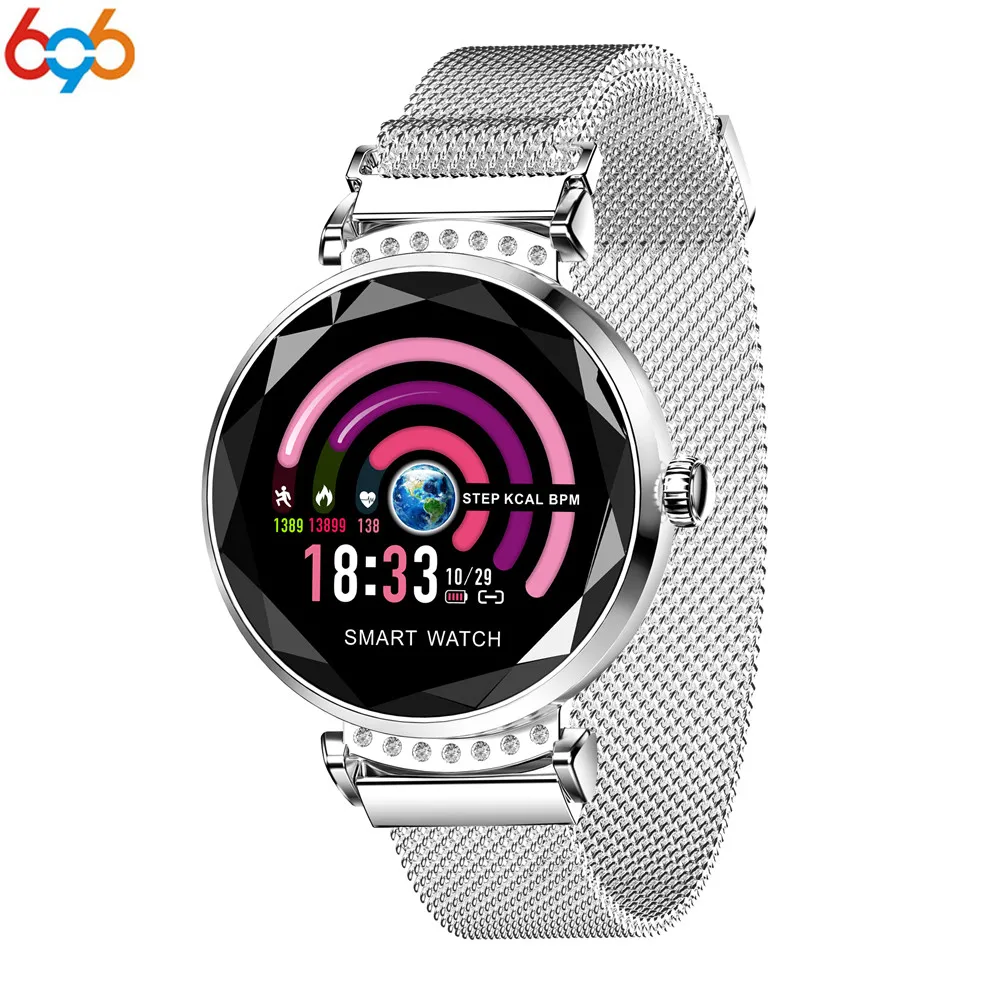 

696 Fashion Smart Watch Women Lovely Bracelet Heart Rate Monitor Sleep Monitoring Smartwatch connect IOS Android phone PK H1 H8