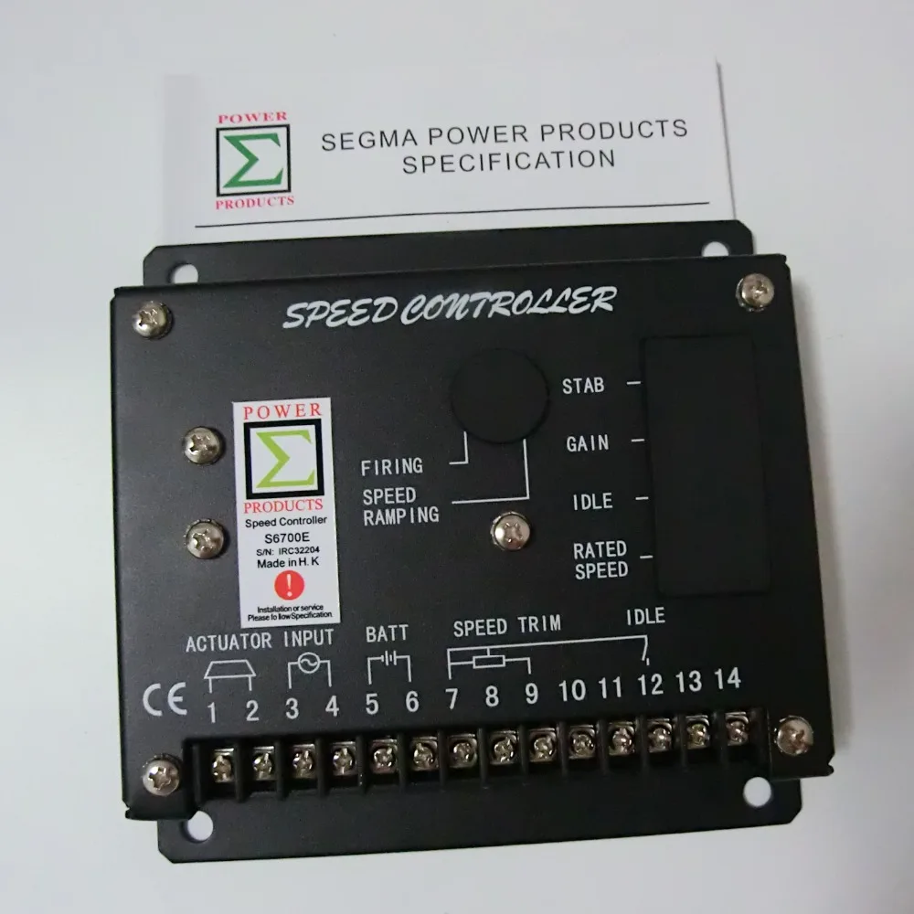 Кигер S6700H регулятор скорости дизельного двигателя S6700E регулировка скорости пластины дизель генератор набор