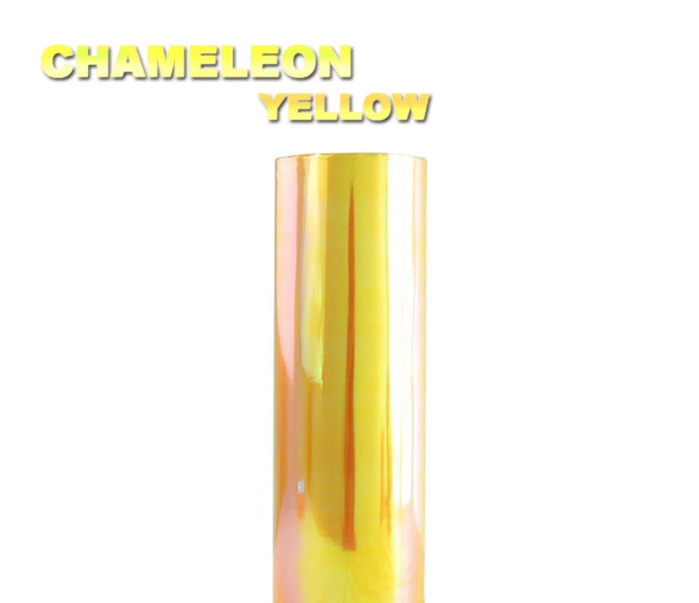 Различные Цвет Хамелеон фар оттенок Прокат Фильм фонарь туман винил PROTWRAPS NEO CHROME Фары тонирование Размер 0,3x10 м /Roll - Название цвета: yellow