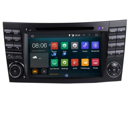7 &quotHD четырехъядерный 1024*600 сенсорный экран Android 1 автомобильный dvd плеер для Mercedes