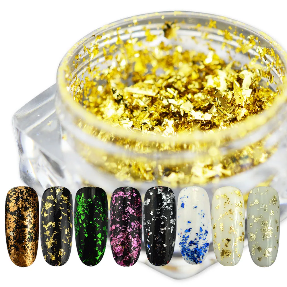 

0.15g Mirror Chameleon 3D Nail Glitter Sequins Charms Irregular DIY Flakes Nail Art Decorations Dust Nail Paillette TR326