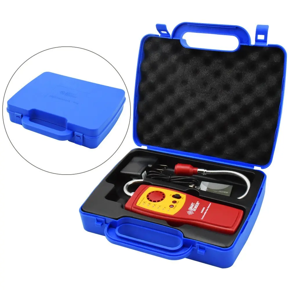 Combustible Natural Gas Detector Carbon Monoxide Methane Alcohol Portable Gas Leak Detector Tester with Sound Light Alarm (7)