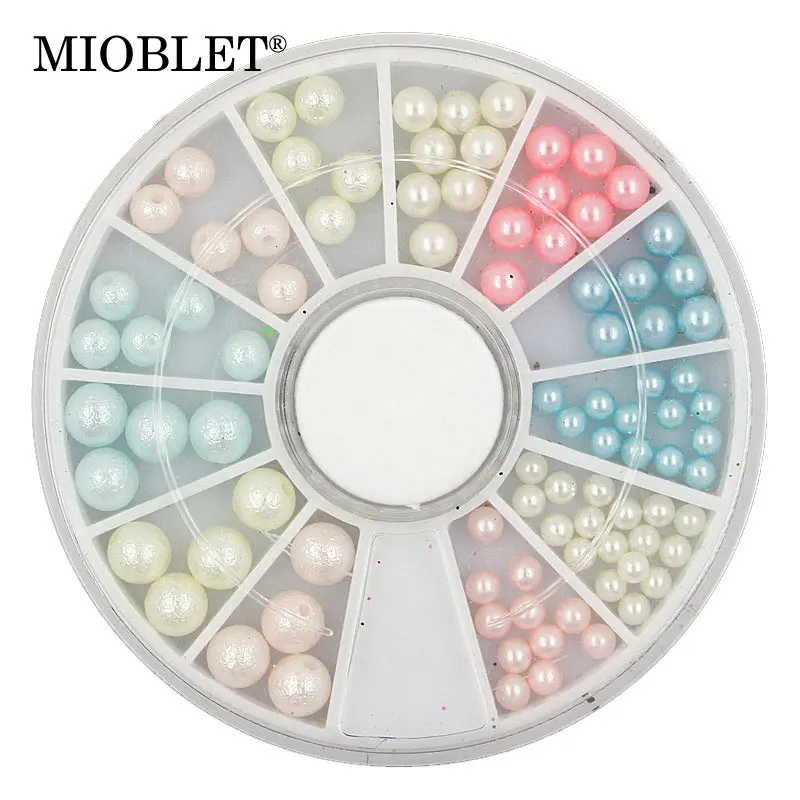 Aliexpress.com : Buy MIOBLET 1 Wheel Colorful Pearl Nail ...