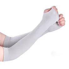 Шелк льда длинная Защита от солнца УФ чистящее средство для велосипеда крышка рукава удобный солнцезащитный рукав Уличная рука грелка