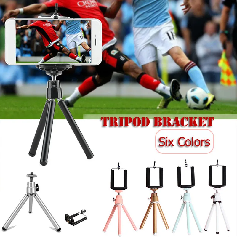 

Universal 2 In 1 Tripod Mount Adapter Cell Phone Clipper Holder Vertical 360 Rotation Tripod Stand For IPhone X 7 Plus Samsung